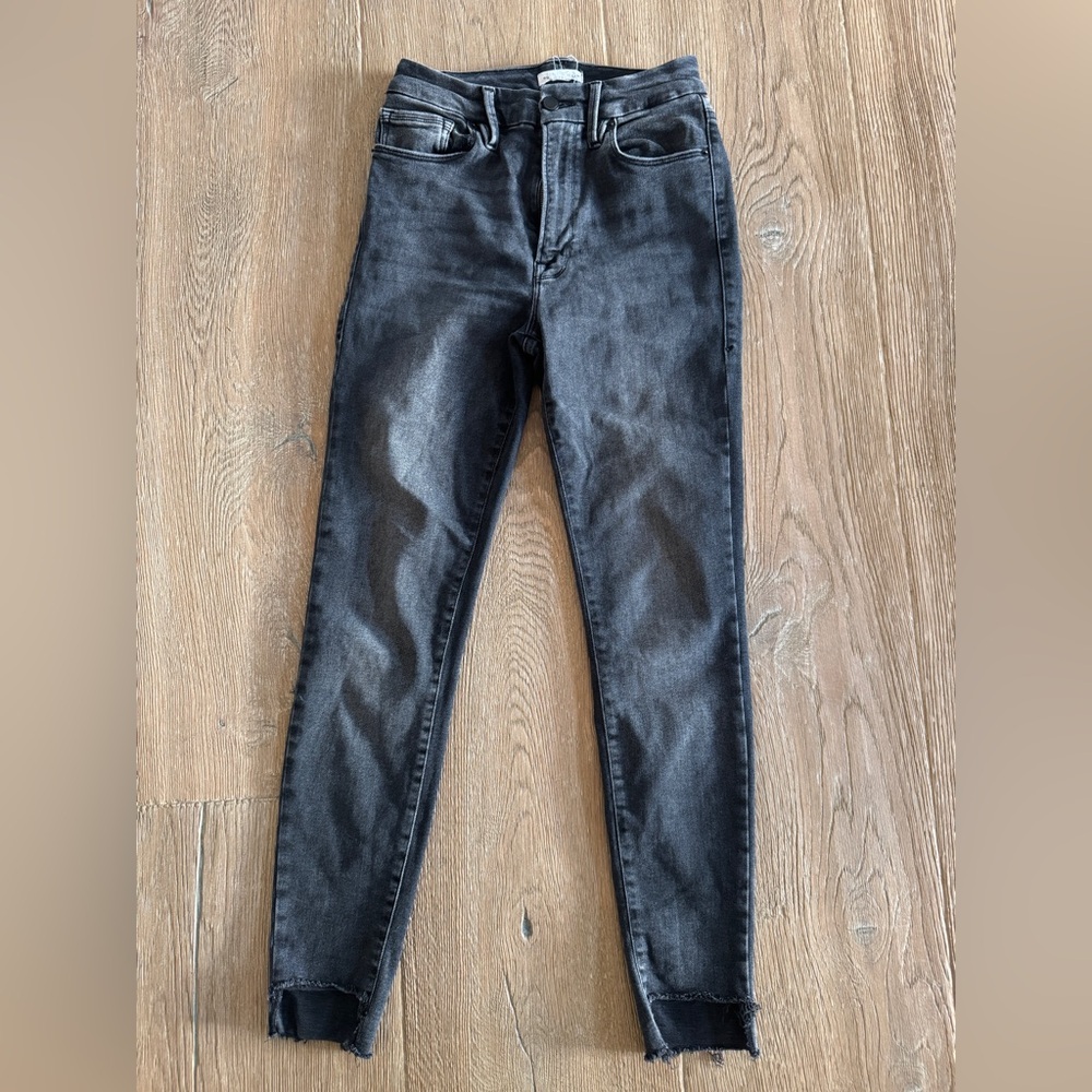 Good American Dark Gray Skinny Jeans